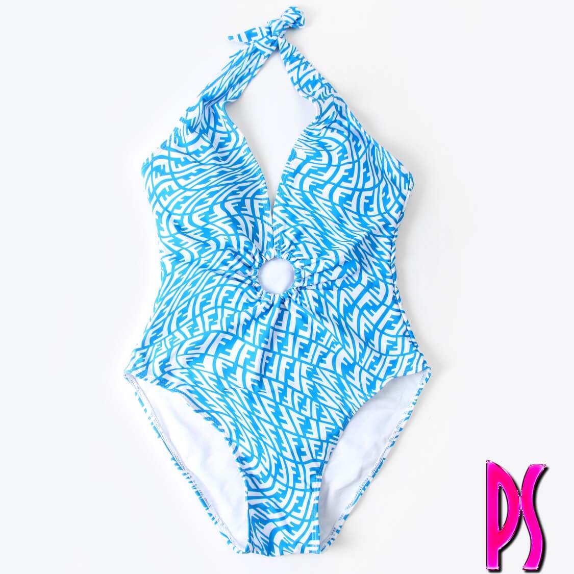 Fendi Swirl FF Print Swimsuit 
