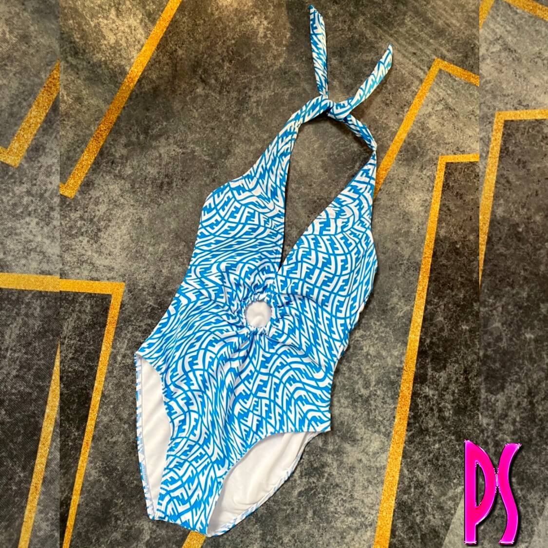 Fendi Swirl FF Print Swimsuit 