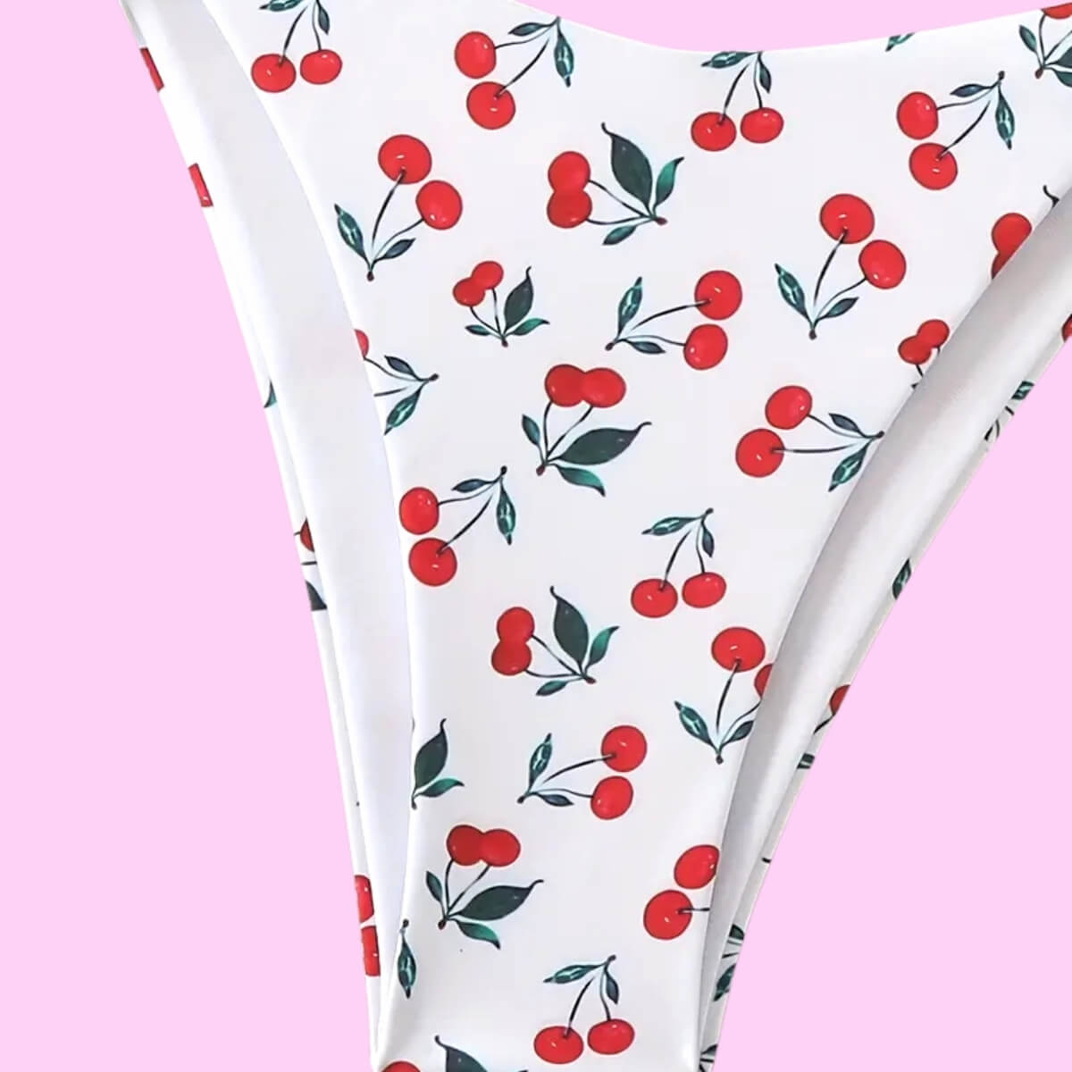 Cherry Print Two Piece Bikini Set