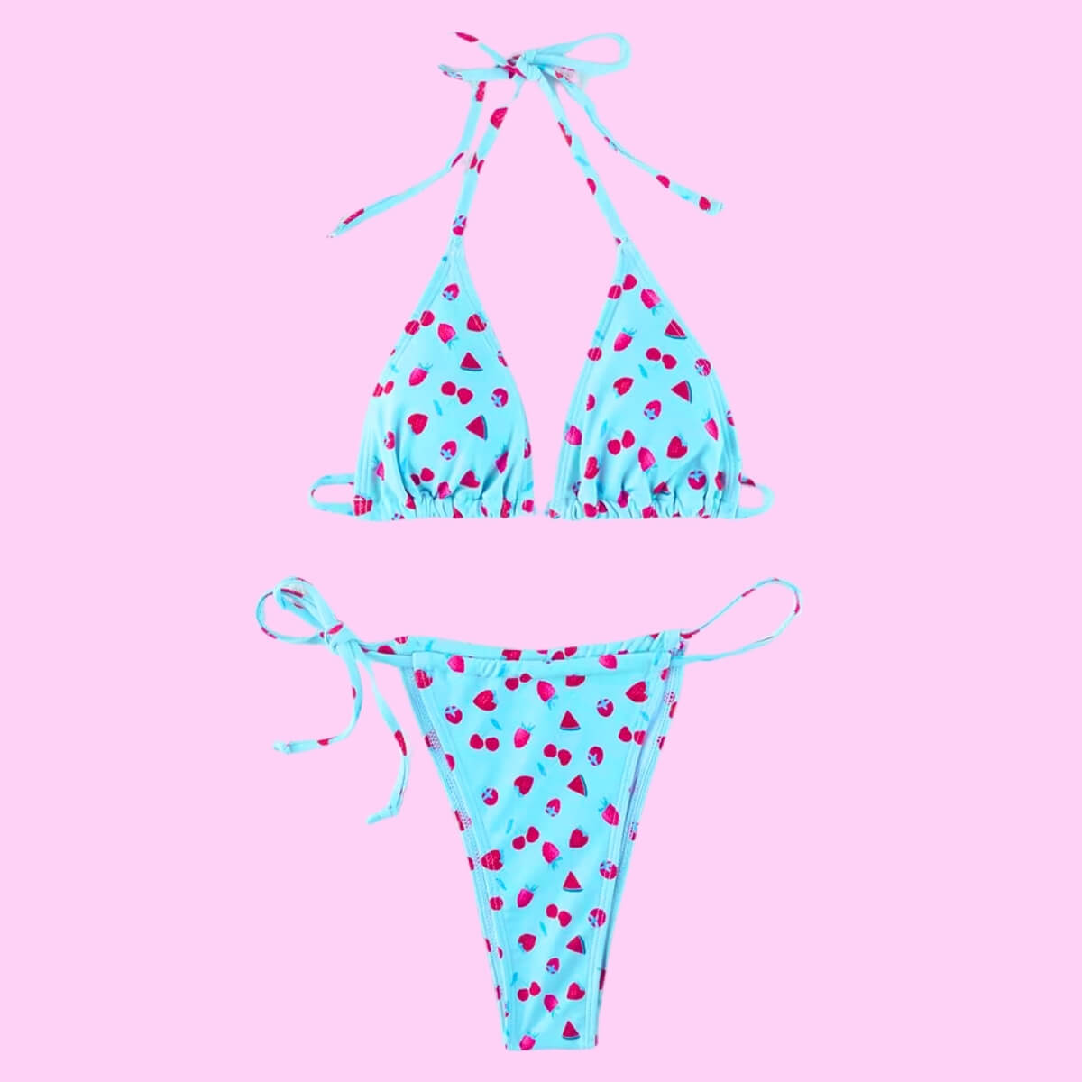 Fruit Print Bikini Set