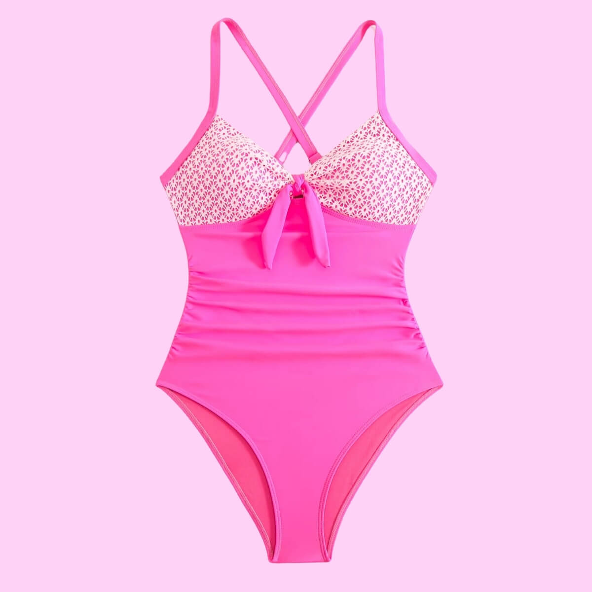 Lace Detail One Piece Swimsuit