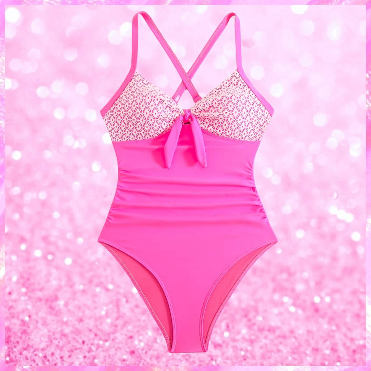 Lace Detail One Piece Swimsuit