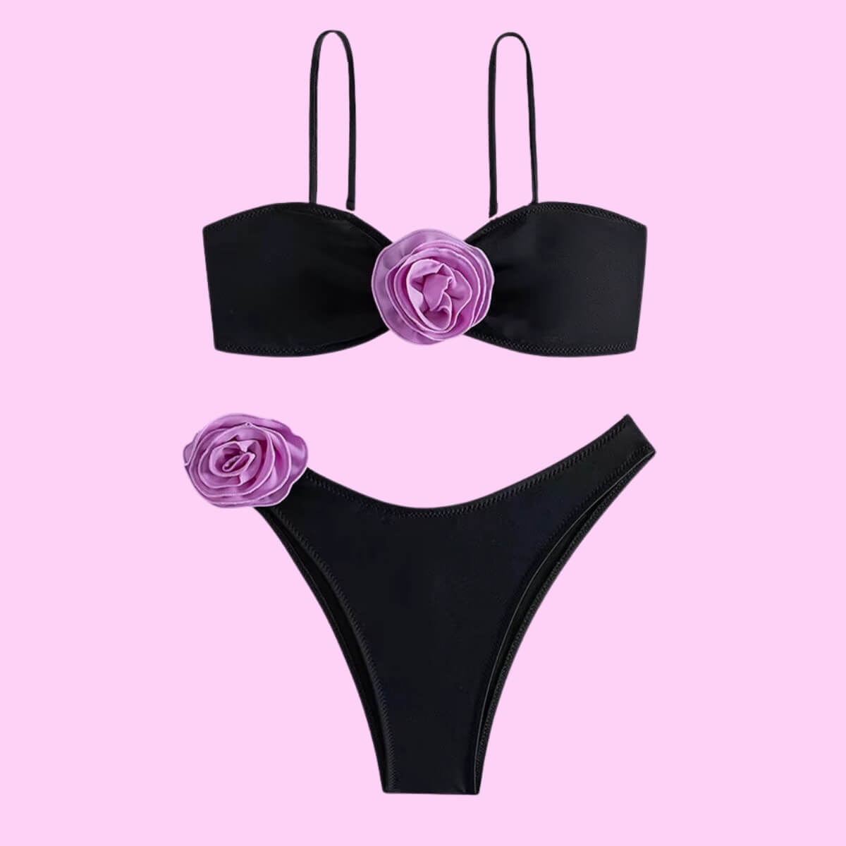 Rosette Bandeau Hipster Bikini