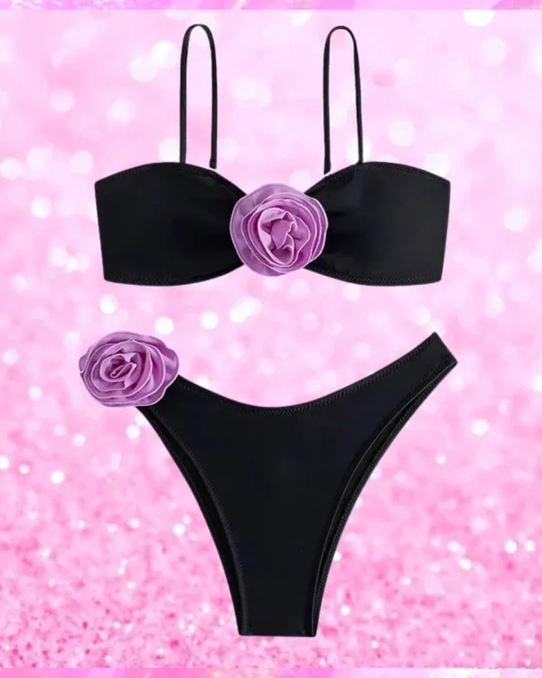 Rosette Bandeau Hipster Bikini