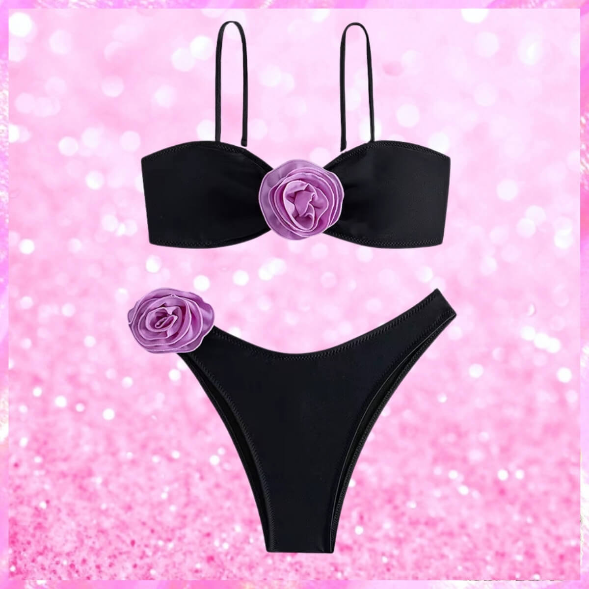 Rosette Bandeau Hipster Bikini