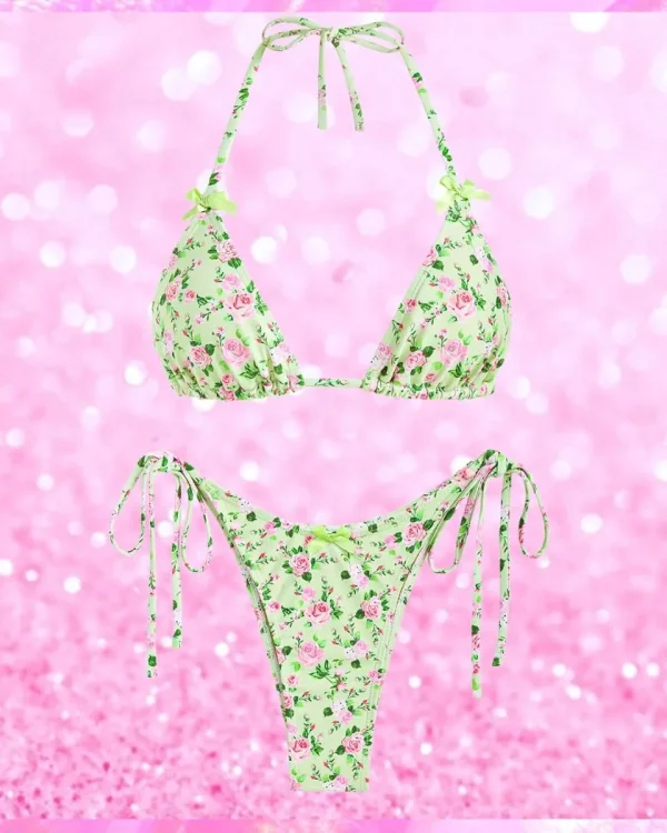 String Triangle Bikini Set