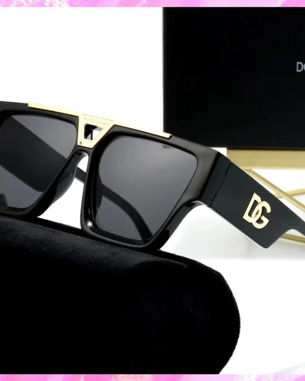 Designer Gold Accent UV Sunglasses