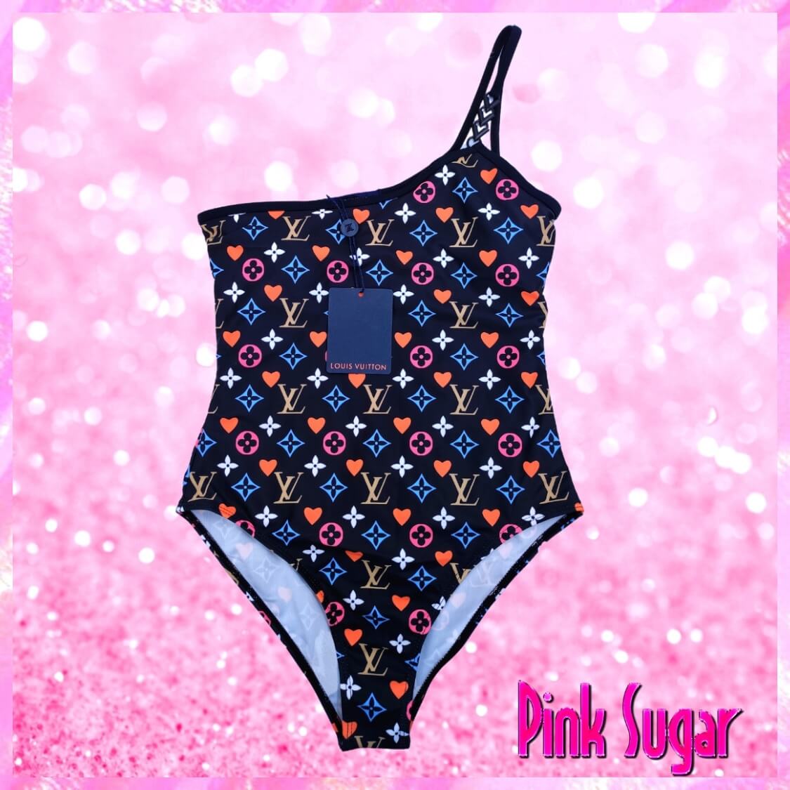 Louis Vuitton One Shoulder Swimsuit