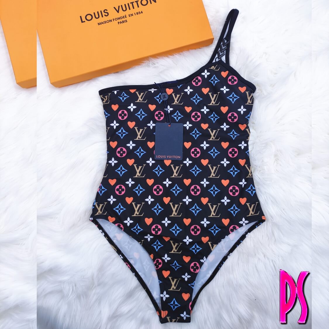 Louis Vuitton One Shoulder Swimsuit 