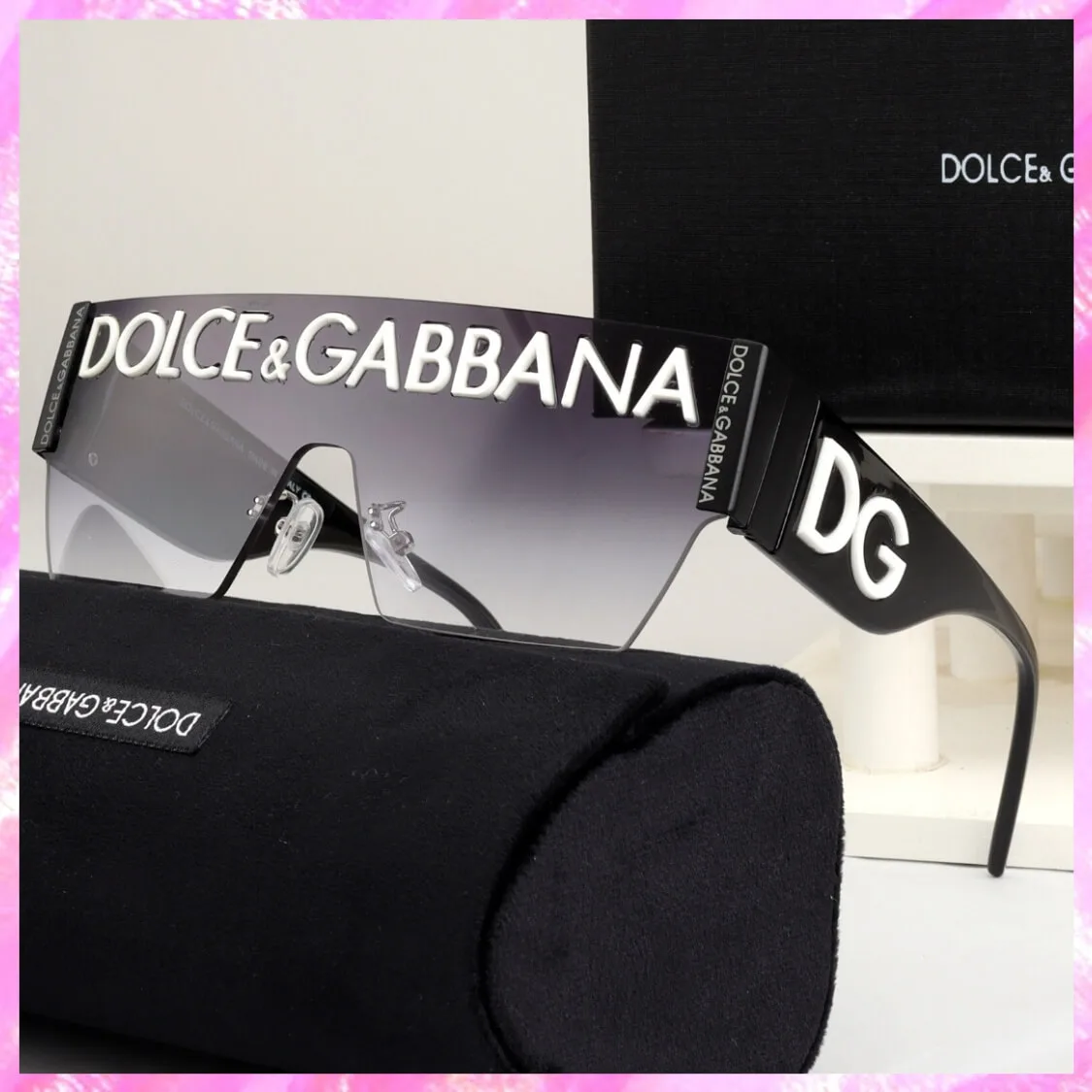Monogram Logo Shield UV Sunglasses