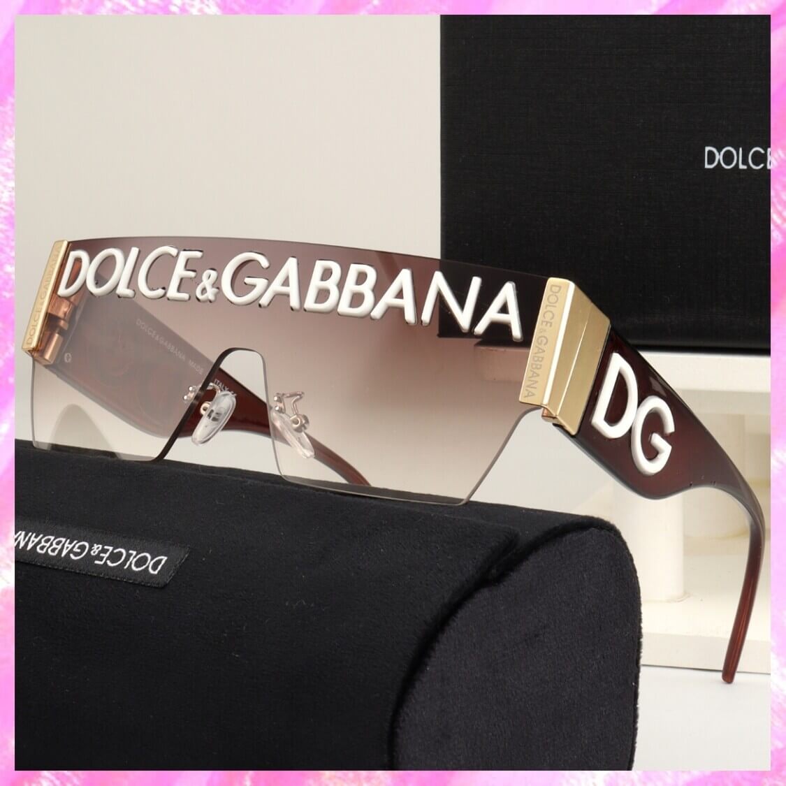 Monogram Logo Shield UV Sunglasses 