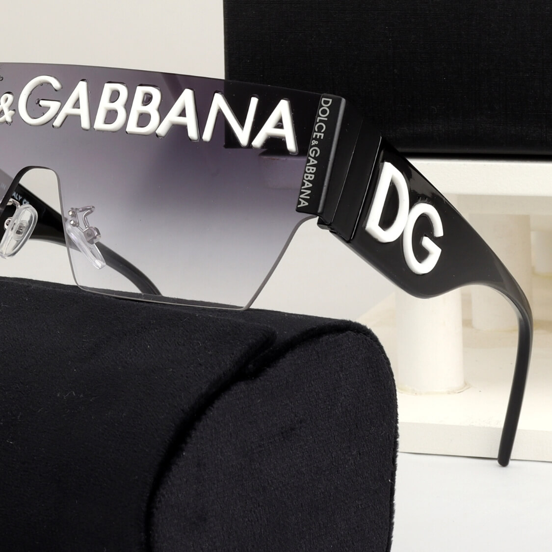 Monogram Logo Shield UV Sunglasses
