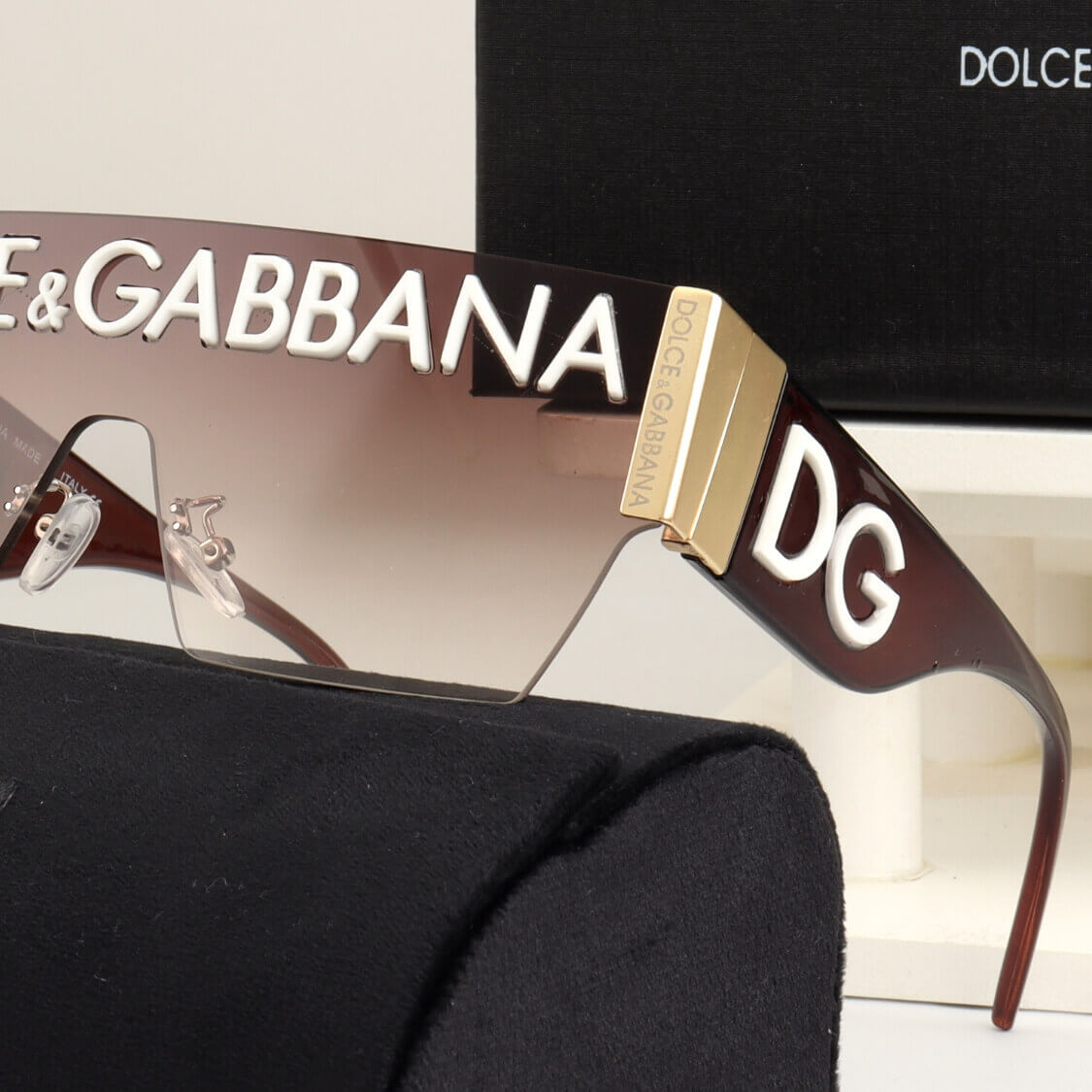 Monogram Logo Shield UV Sunglasses 