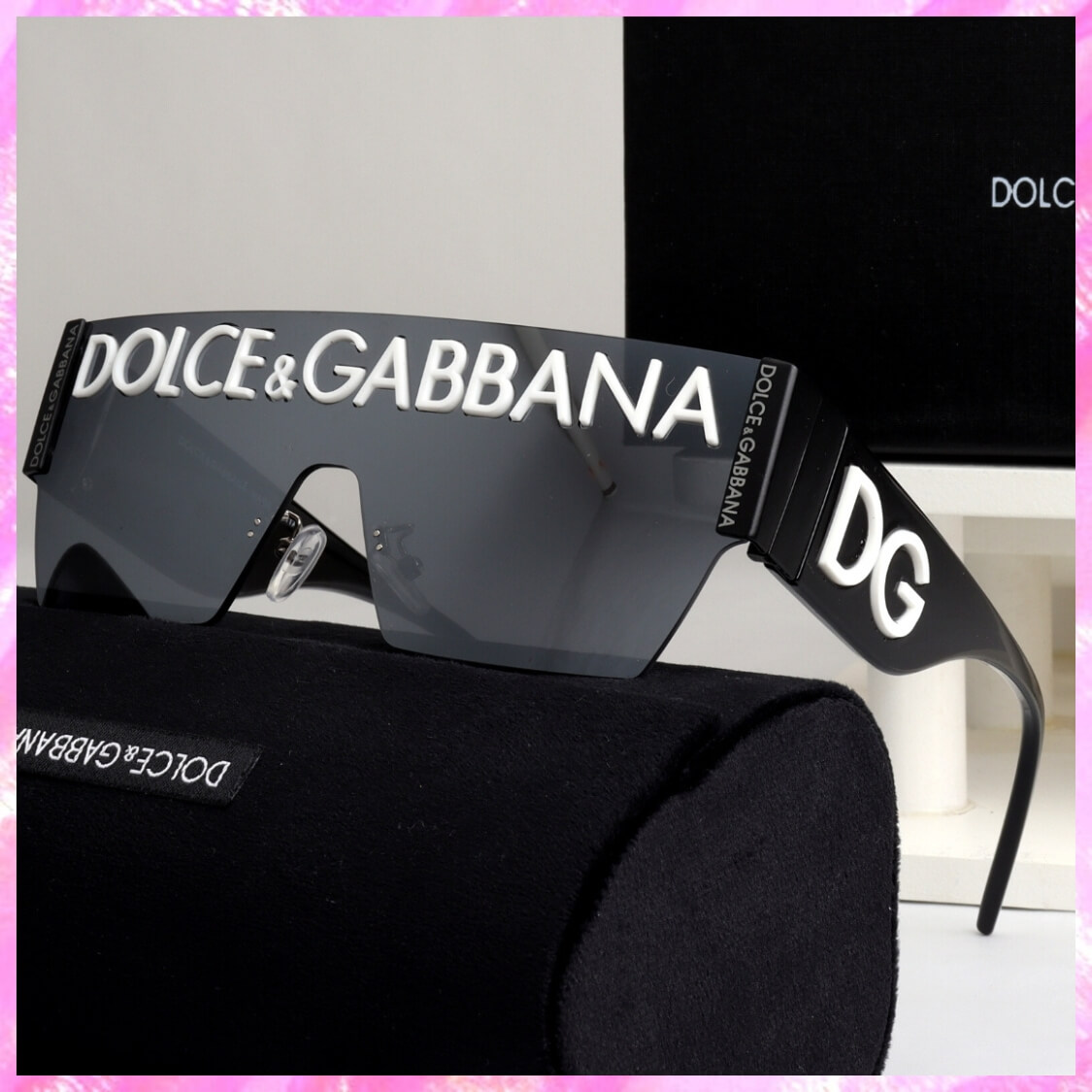 Monogram Logo Shield UV Sunglasses 