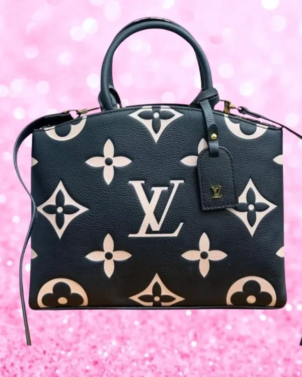 Embossed Handbag In Black