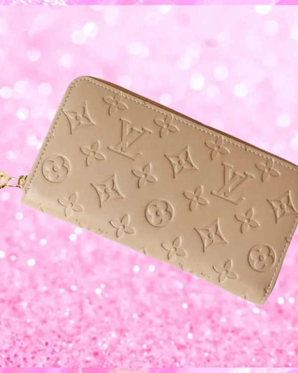 Embossed Zip Around Wallet