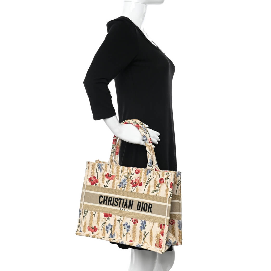 Hibiscus Print Tote Bag