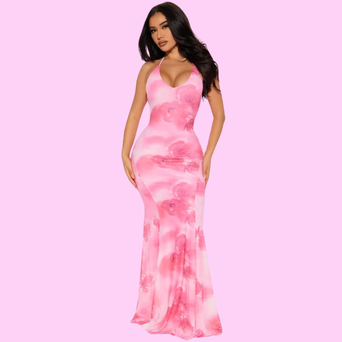 Fit and Flare Maxi Dress