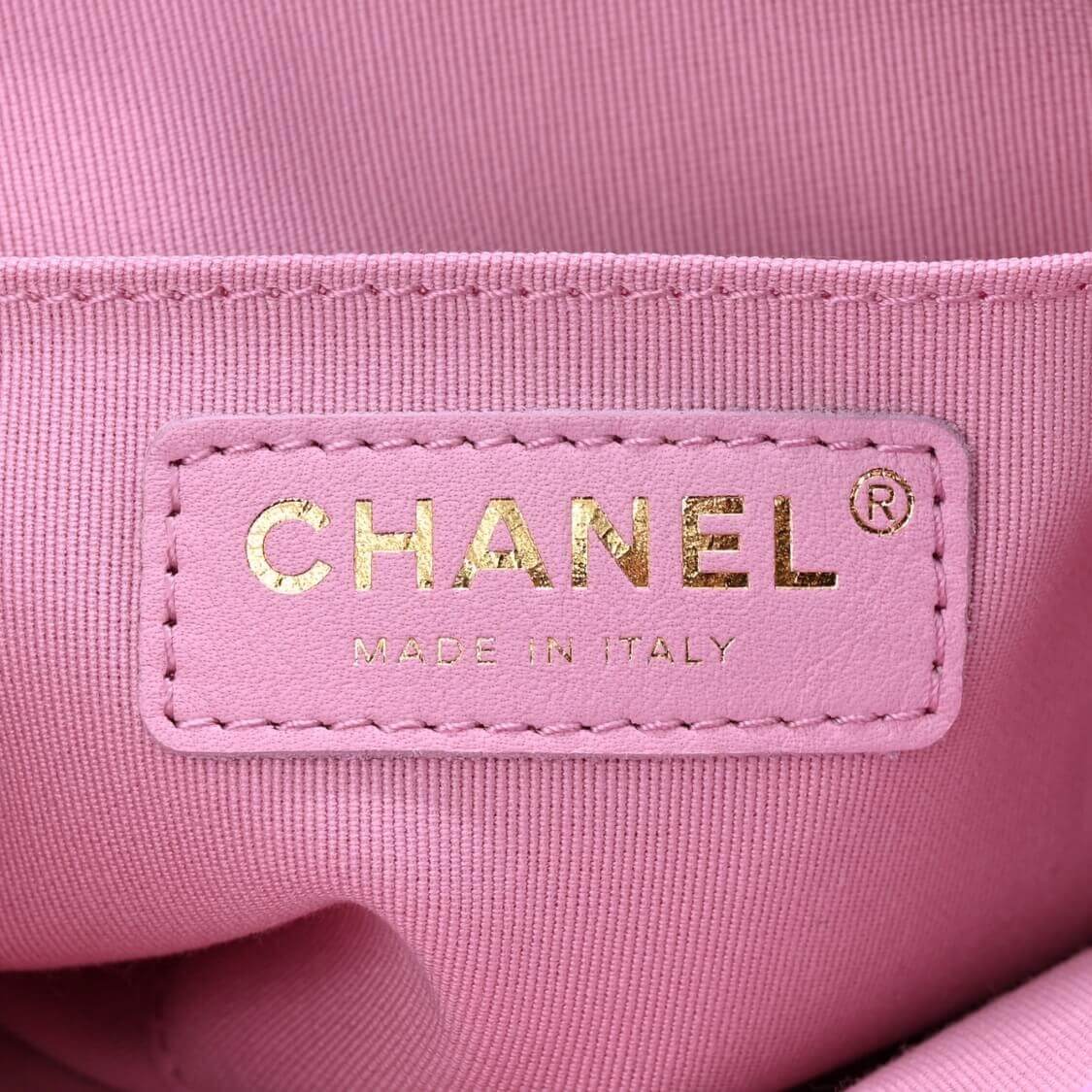 Quilted Backpack Purse In Pink