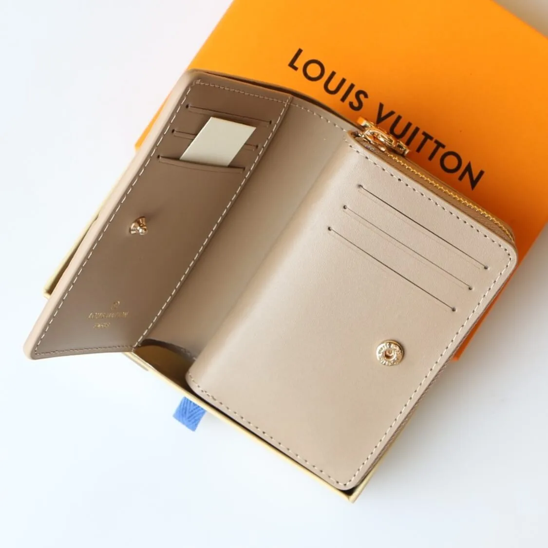 Small Embossed Zip Around Wallet