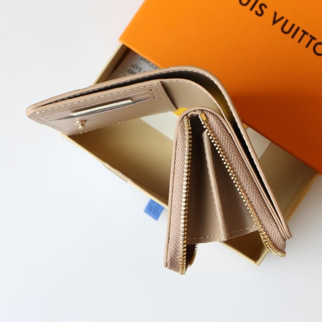 Small Embossed Zip Around Wallet