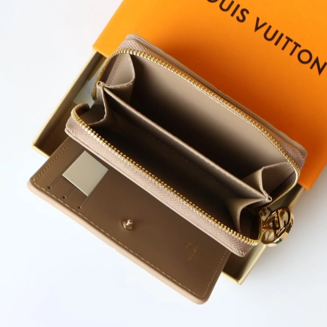 Small Embossed Zip Around Wallet