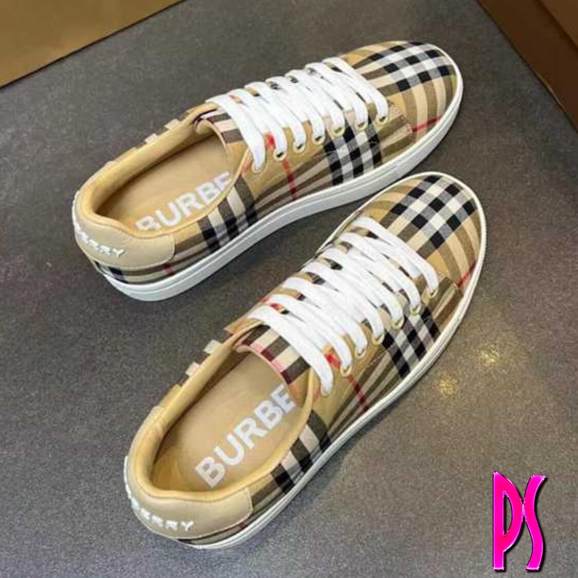 Burberry Plaid Sneakers 