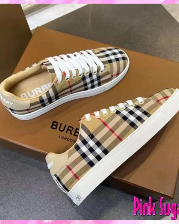 Burberry Plaid Sneakers