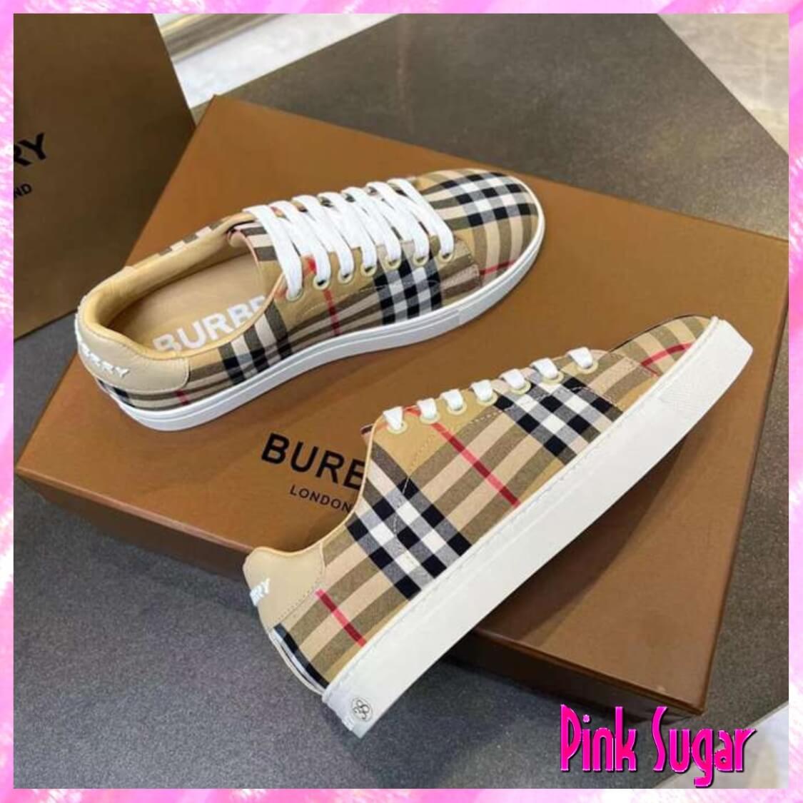 Burberry Plaid Sneakers