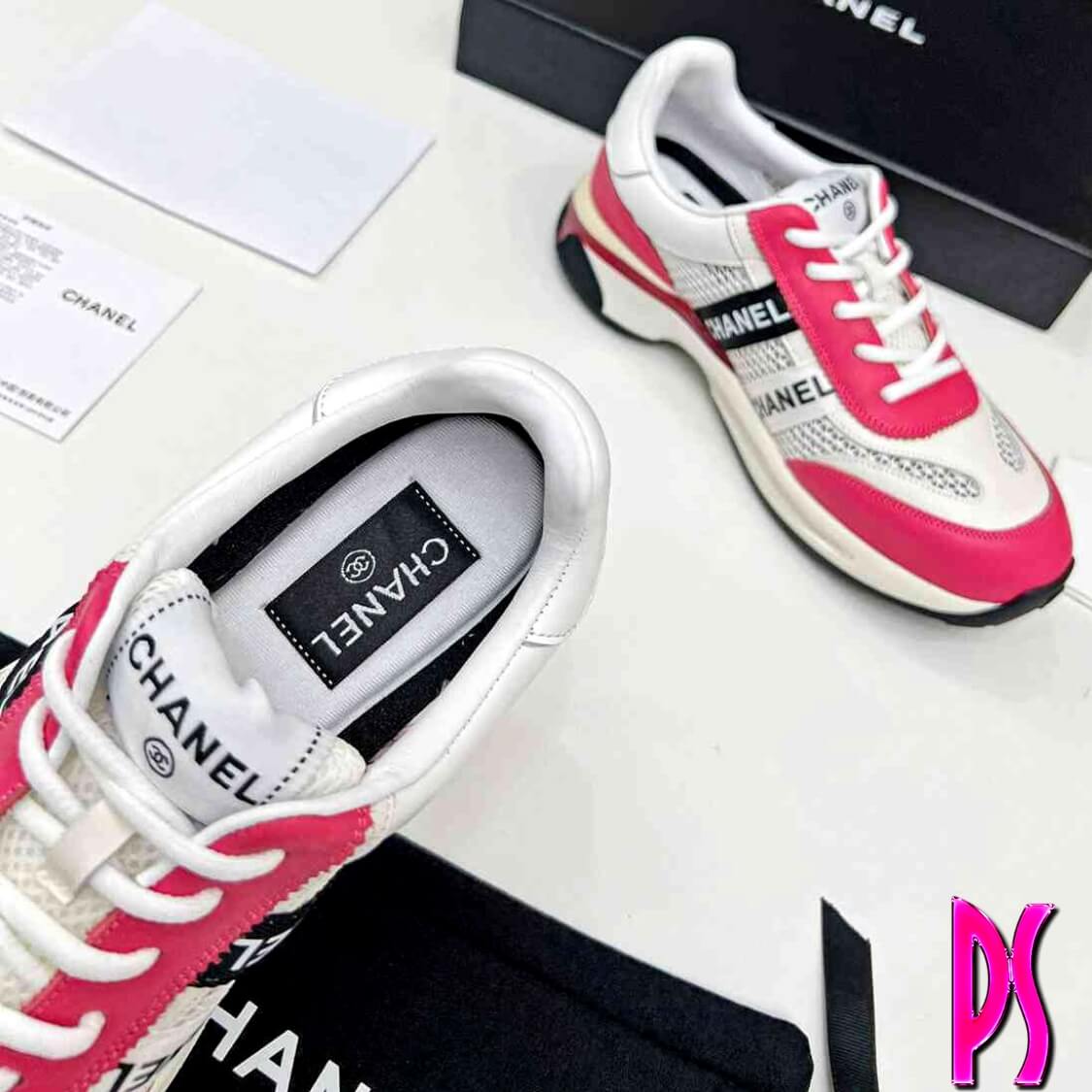 Chanel Breathable Jogging Shoes Pink