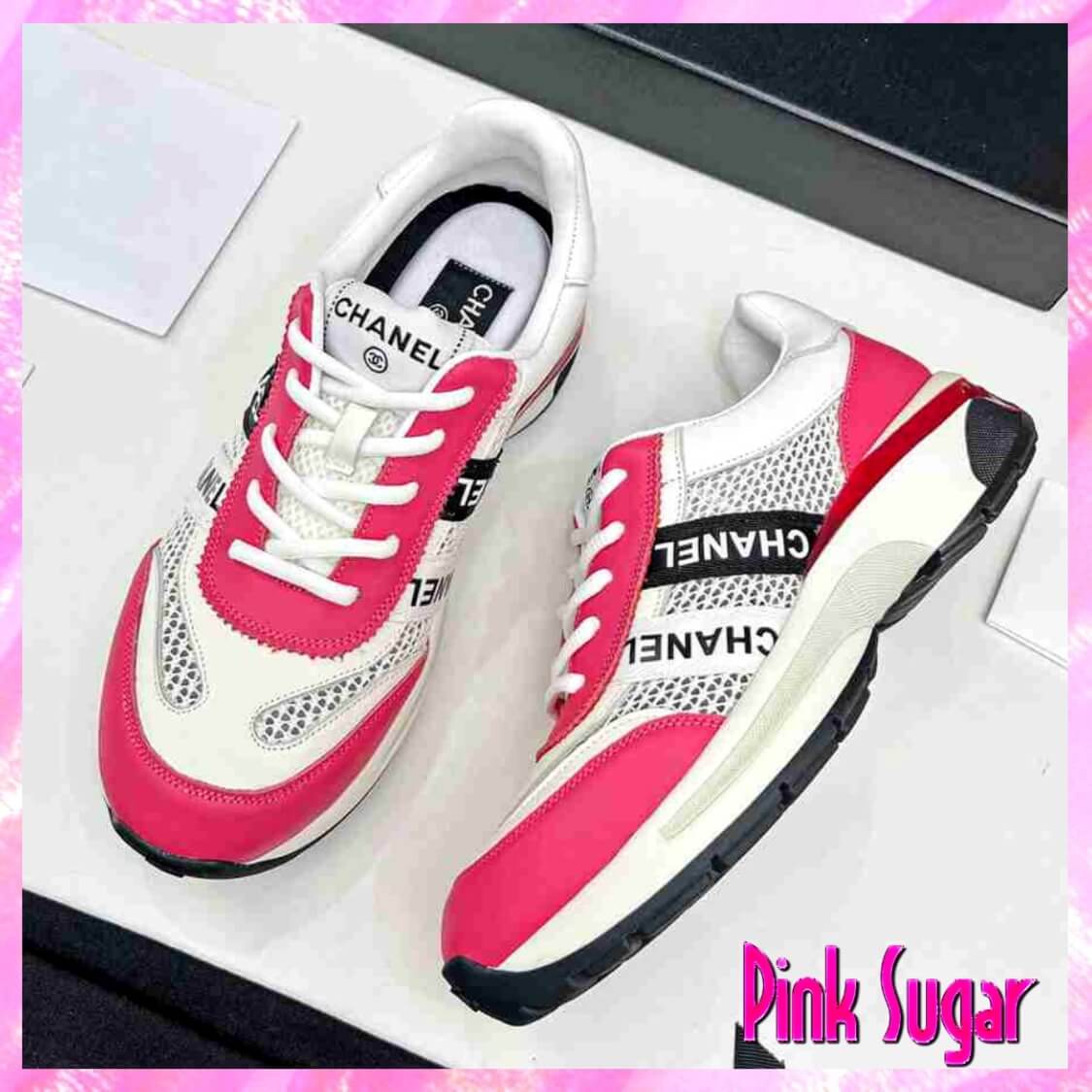 Chanel Breathable Jogging Shoes Pink