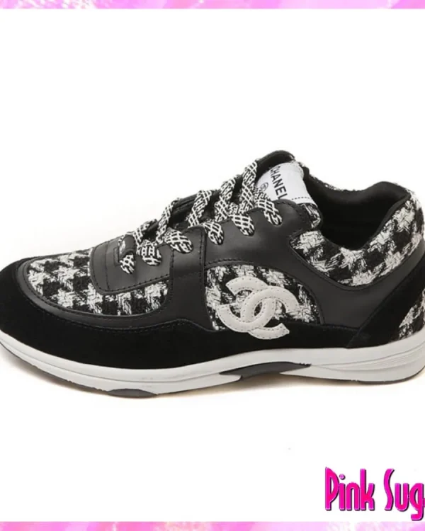 Chanel Houndstooth Sneakers