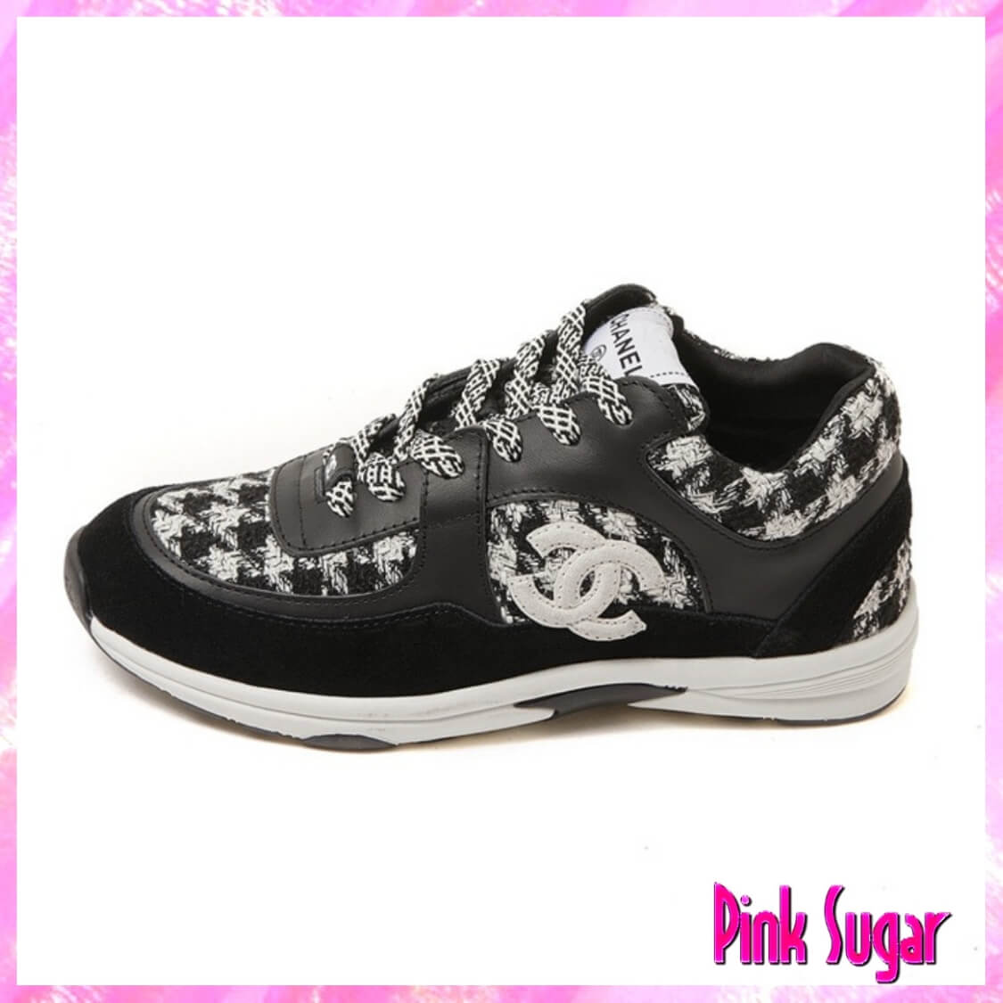 Chanel Houndstooth Sneakers