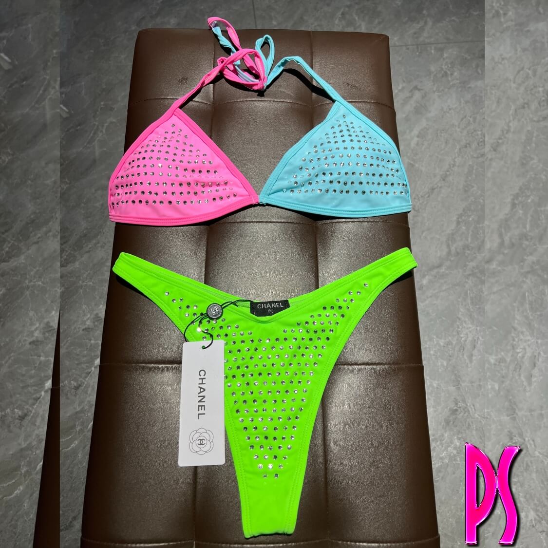 Designer Color Contrast Bikini