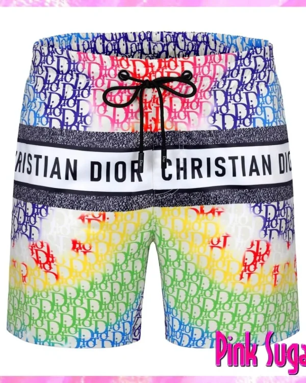 Dior Colorful Print Swim Shorts Men's