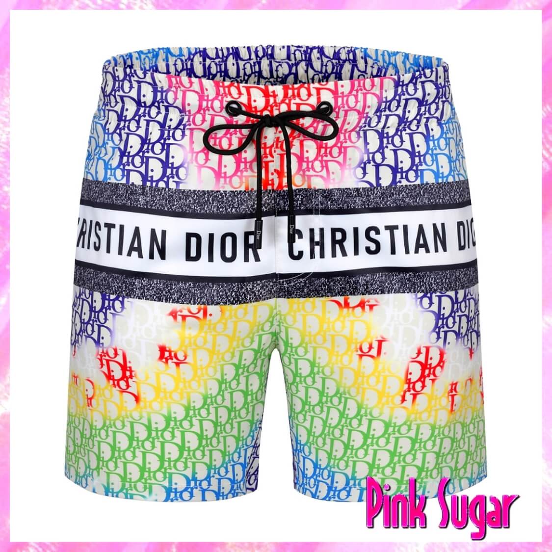Dior Colorful Print Swim Shorts Men's