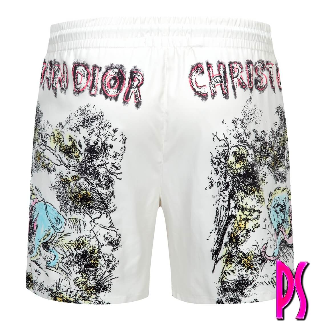 Dior Tattoo Print Swim Shorts Men's