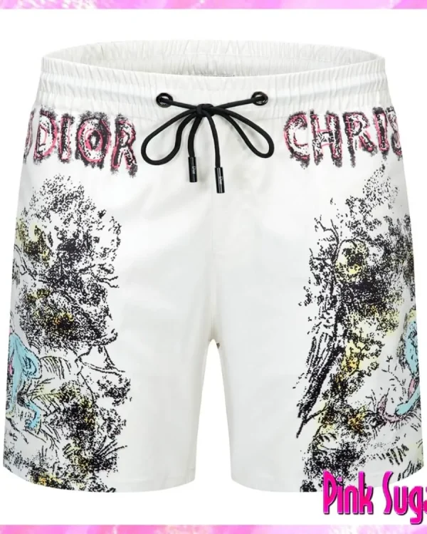 Dior Tattoo Print Swim Shorts Men's