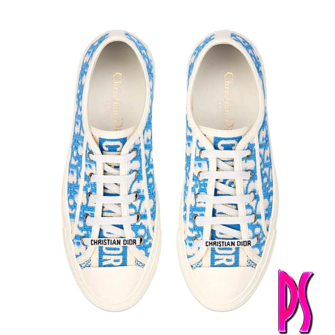Dior Walk 'N' Platform Sneakers Sky Blue