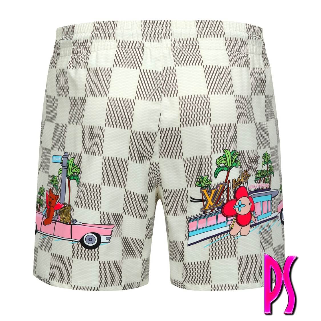 Louis Vuitton Checkered Vintage Swim Shorts 