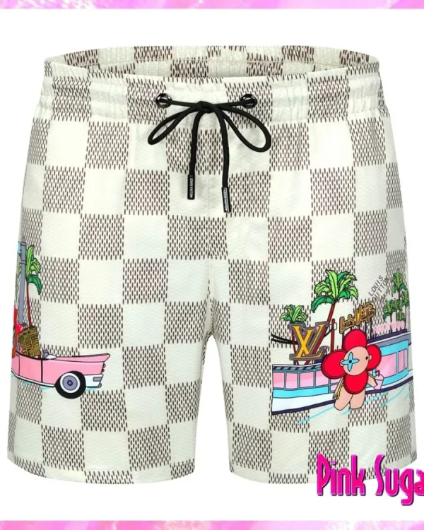 Louis Vuitton Checkered Vintage Swim Shorts