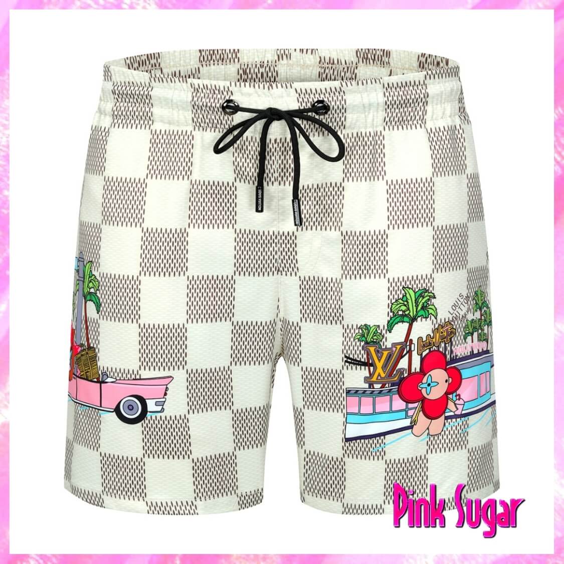 Louis Vuitton Checkered Vintage Swim Shorts