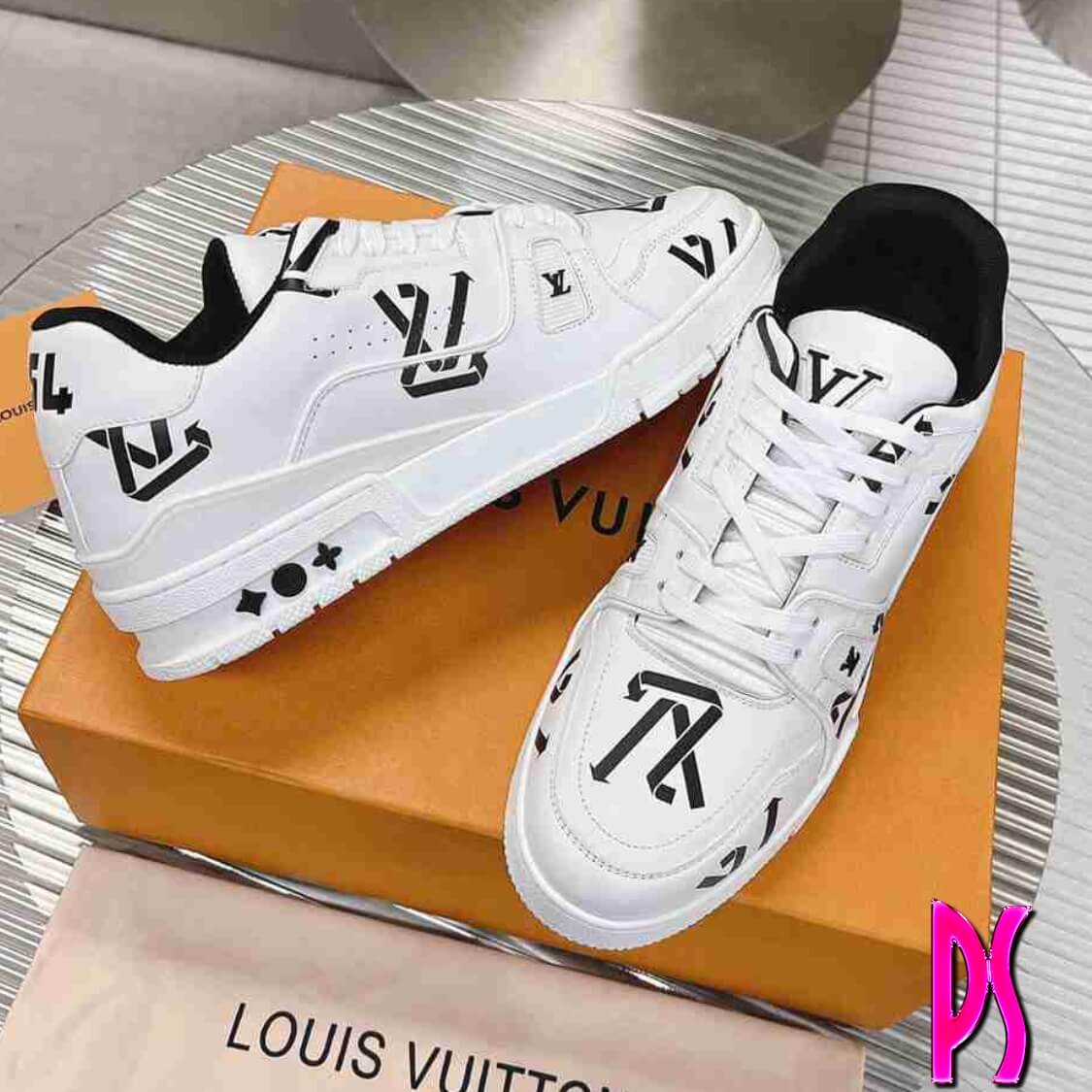 Louis Vuitton Logo Trainer Sneaker Black
