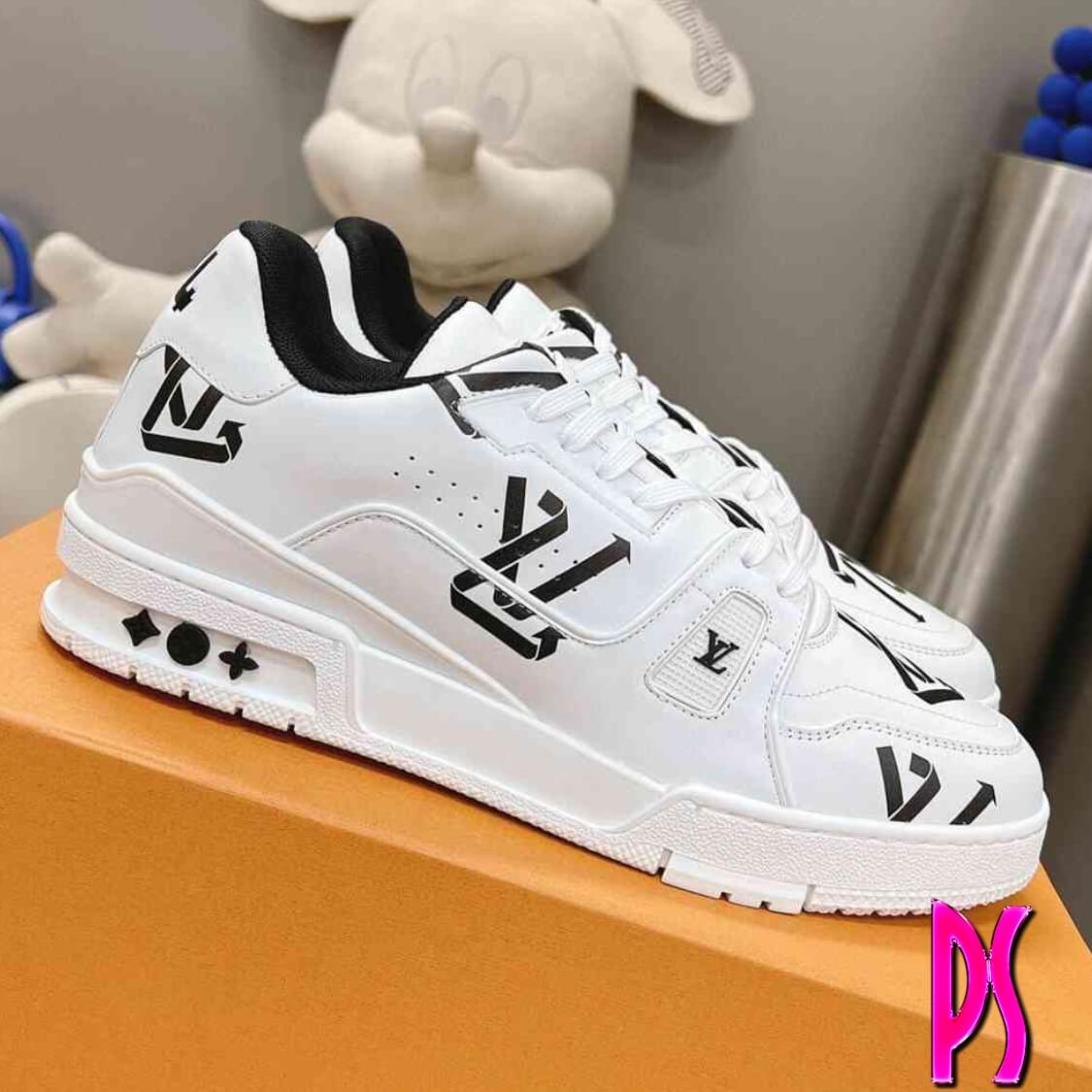 Louis Vuitton Logo Trainer Sneaker Black