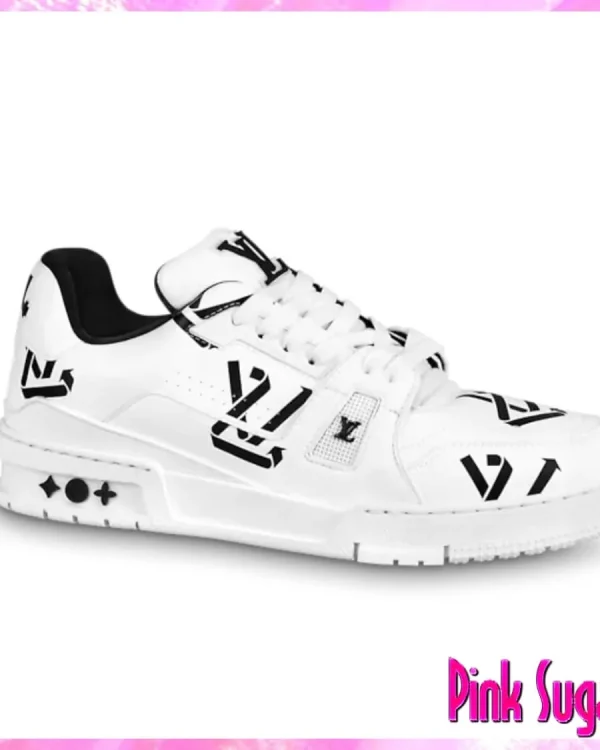 Louis Vuitton Logo Trainer Sneaker Black