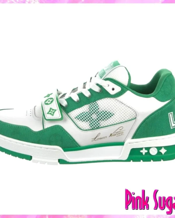 Louis Vuitton Logo Trainer Sneaker Green