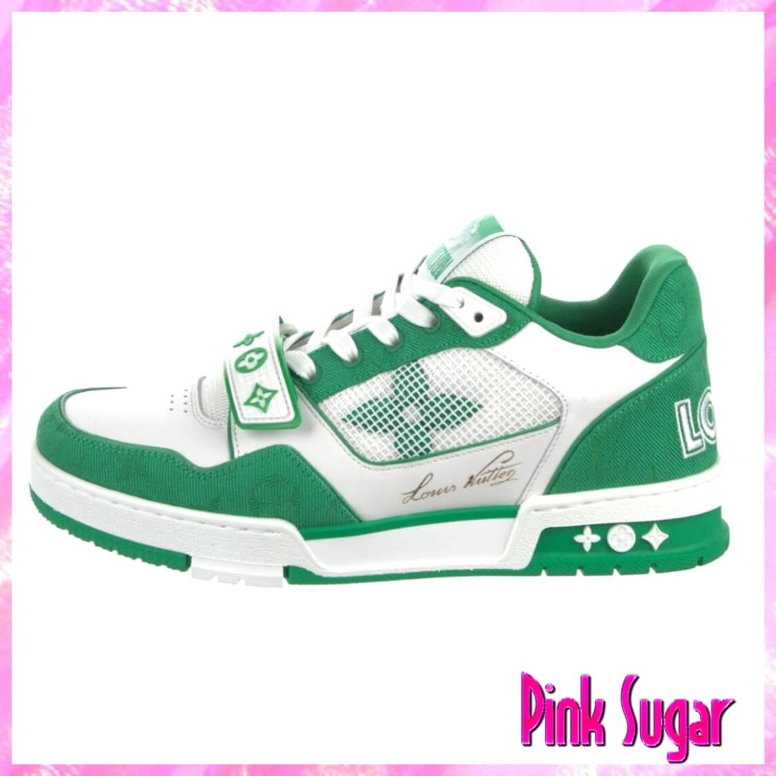 Louis Vuitton Logo Trainer Sneaker Green
