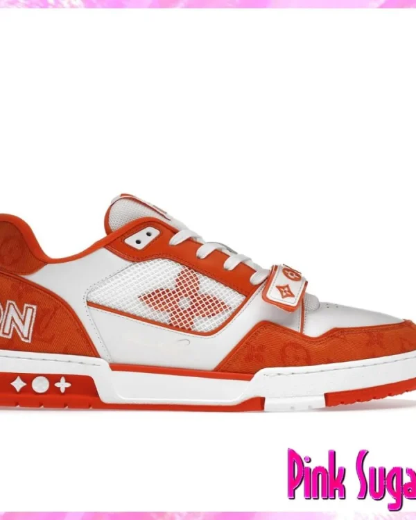 Louis Vuitton Logo Trainer Sneaker Orange