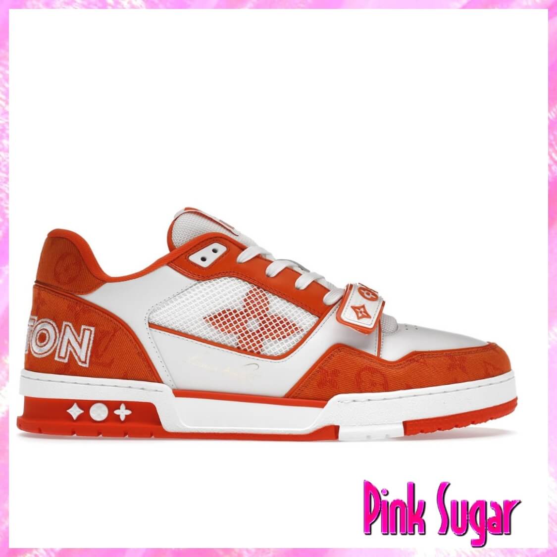 Louis Vuitton Logo Trainer Sneaker Orange