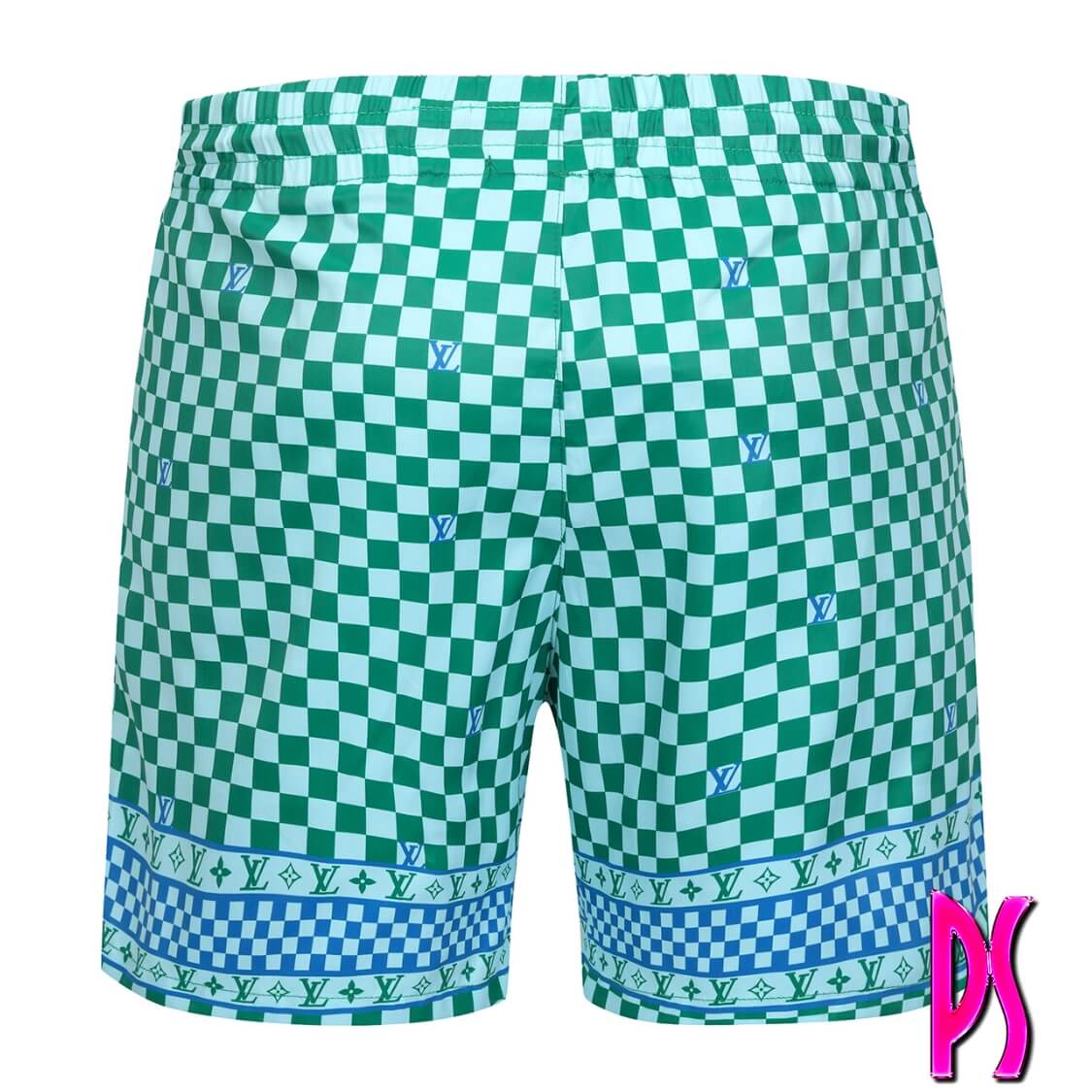 Louis Vuitton Plaid Designer Swim Shorts